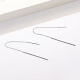 925 Sterling Silver Plated Platinum Earrings
