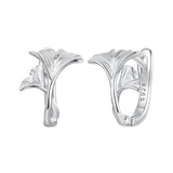 925 Sterling Silver Earrings - 1.3*0.95cm - Plated White Gold - For Women