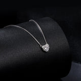925 Sterling Silver 4mm 0.245ct Moissanite Necklace for Women
