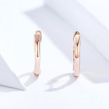 925 Sterling Silver Plated Black Gold Earrings for Women