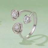 925 Sterling Silver 0.8cm Pavé Setting CZ Ring