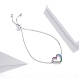 925 Sterling Silver Bracelet with Pavé Setting CZ