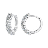925 Sterling Silver 0.20 Carat Moissanite Earrings for Women