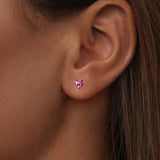 925 Sterling Silver Earrings with Pavé Setting CZ