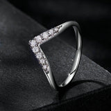S925 Sterling Silver Moissanite 1.7mm Ring for Women - Size 6