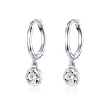 925 Sterling Silver Gold Plated Pavé Setting CZ Earrings for Women