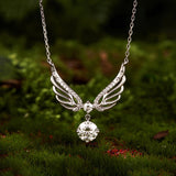 925 Sterling Silver White Gold Plated Moissanite 40+5cm Pavé CZ Pendant Necklace for Women