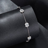 925 Sterling Silver 0.1 Carat Moissanite Bracelet for Women