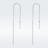 925 Sterling Silver Plated Platinum Earrings