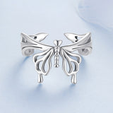 925 Sterling Silver Oxidized Silver 0.2-1.3 cm Adjustable Ring