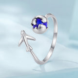 925 Silver 1.8mm Lapis Lazuli Ring