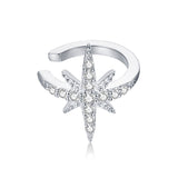 925 Sterling Silver Plated Platinum Pavé Setting CZ Earrings for Women