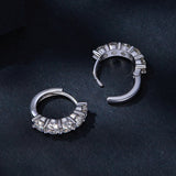 925 Sterling Silver 0.20 Carat Moissanite Earrings for Women