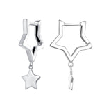 925 Sterling Silver Earrings 25*8mm for Women