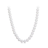 925 Sterling Silver White Gold Plated 39-45.5cm Quality Shell Pearl Necklace for Women
