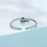 925 Sterling Silver Synthetic Turquoise Pendant 0.7x0.8cm for Women