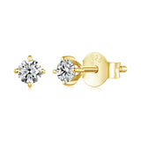 S925 Sterling Silver 3mm Moissanite Earrings for Women