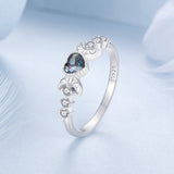 925 Sterling Silver Ring with Pavé Setting CZ, Size 7.0, Women’s Jewelry