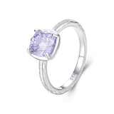 925 Sterling Silver Ring with Pavé Setting CZ, Size 6.0