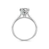 925 Sterling Silver Moissanite 1 Carat Ring Size 6 for Women