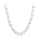 925 Sterling Silver White Gold Plated 39-45.5cm Quality Shell Pearl Necklace for Women
