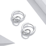 925 Sterling Silver & Oxidized Silver Earrings for Women