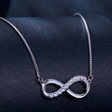 925 Sterling Silver Moissanite 1.5mm Necklace 400+50mm for Women