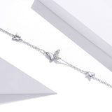 925 Sterling Silver Pavé Setting CZ Bracelet for Women