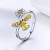 925 Sterling Silver Ring - 0.2cm Width, 1.6*1.5cm Size for Women
