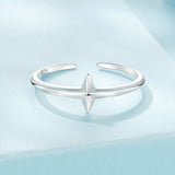 925 Sterling Silver Oxidized Silver 0.12cm Ring for Men