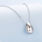 925 Sterling Silver White Gold Plated Necklace 40+5cm Length for Women