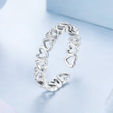 925 Sterling Silver Oxidized Silver 0.4cm Wide Ring