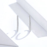 925 Sterling Silver Earrings with Pavé Set CZ