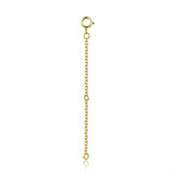 925 Sterling Silver + Plated Platinum 10cm Extension Chain Necklace