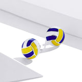 925 Sterling Silver Oxidized Enamel Earrings for Women