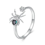 925 Sterling Silver White Gold Plated Ring with Pavé Setting CZ for Women