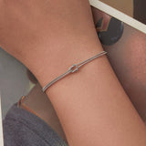925 Sterling Silver & Plated White Gold Bracelet for Women