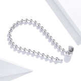 925 Sterling Silver Bracelet 17cm Oxidized & Platinum Plated for Women