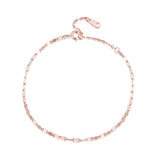 925 Sterling Silver Adjustable Rose Gold Bracelet for Women