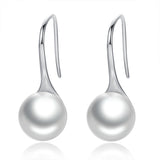 925 Sterling Silver Genuine Shell Pearl Earrings for Women