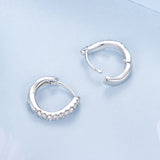 925 Sterling Silver Pavé CZ Earrings for Women