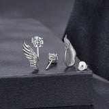 925 Sterling Silver Moissanite 0.50 Carat Earrings for Women
