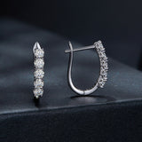 S925 Sterling Silver Moissanite Earrings 0.30 Carat for Women