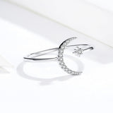 925 Sterling Silver Ring with Pavé Setting CZ