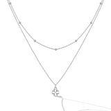 925 Sterling Silver Adjustable Necklace with Pendant for Women