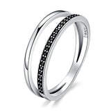 925 Sterling Silver 0.6CM Width Ring Size 6 for Women