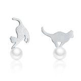 925 Sterling Silver Shell Pearl Earrings for Women