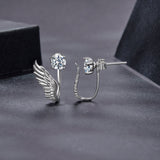 925 Sterling Silver Moissanite 0.50 Carat Earrings for Women