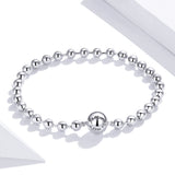 925 Sterling Silver Bracelet 17cm Oxidized & Platinum Plated for Women