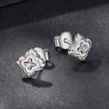 925 Sterling Silver Moissanite 0.8cm Earrings for Women